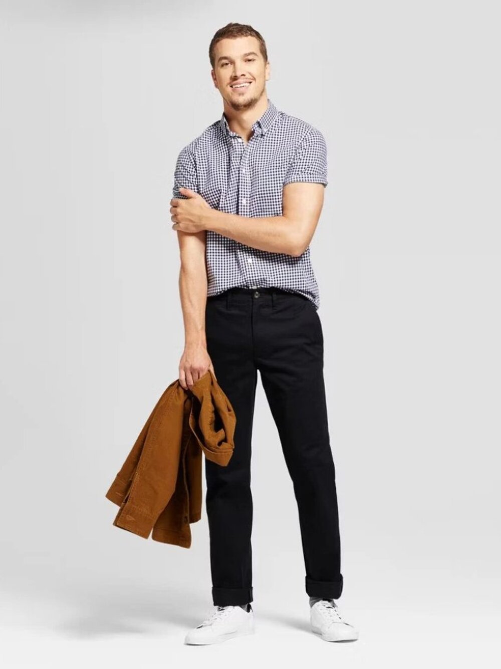 NWT Men's Goodfellow 30x30 Every Wear Straight Fit Black Chino Pants